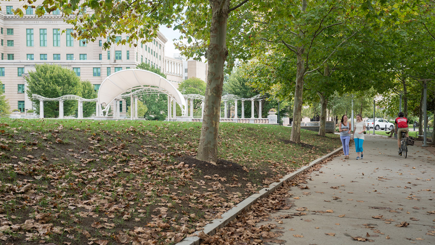 women walking in downtown Asheville